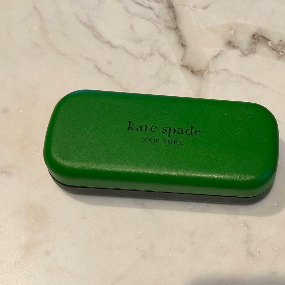 kate spade Green Sunglasses Case with Logo